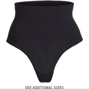 SKIMS Black CORE CONTROL THONG
